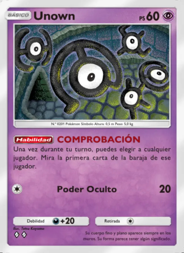 Image of the card Unown