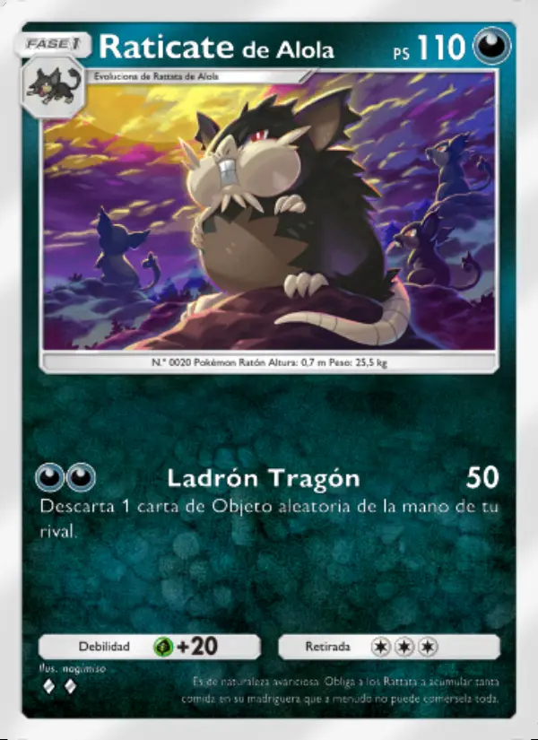Image of the card Raticatede Alola