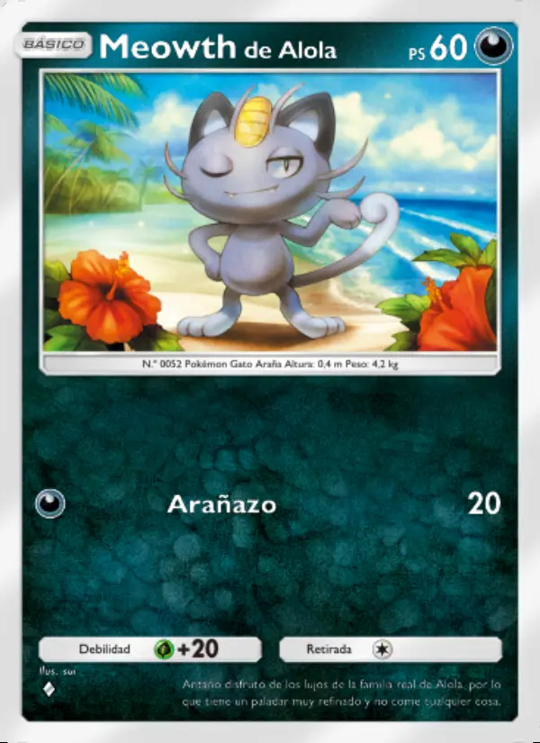 Image of the card Meowthde Alola