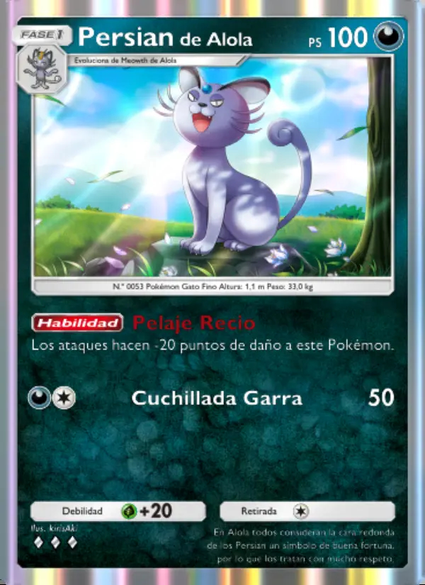 Image of the card Persiande Alola