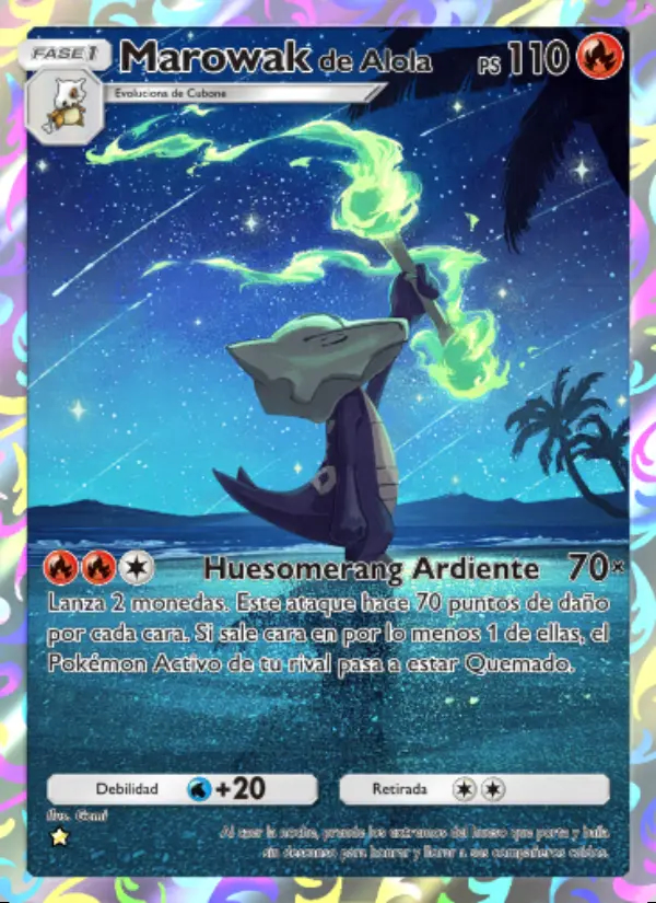 Image of the card Marowakde Alola