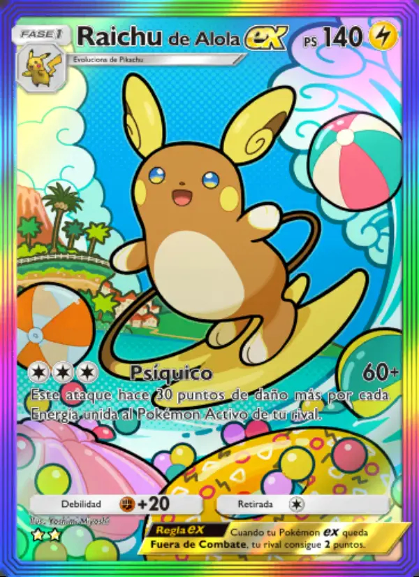 Image of the card Raichude Alola ex