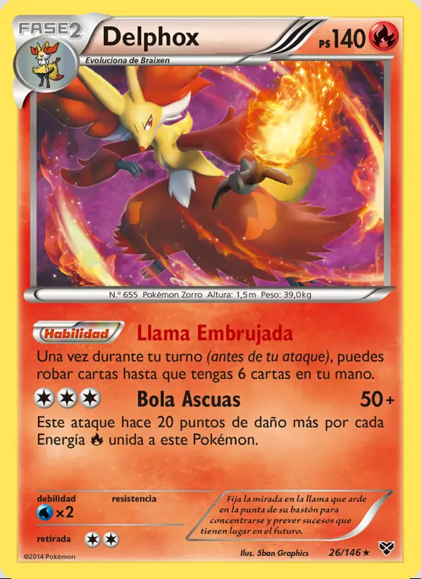 Image of the card Delphox