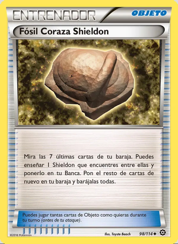 Image of the card Fósil Coraza Shieldon