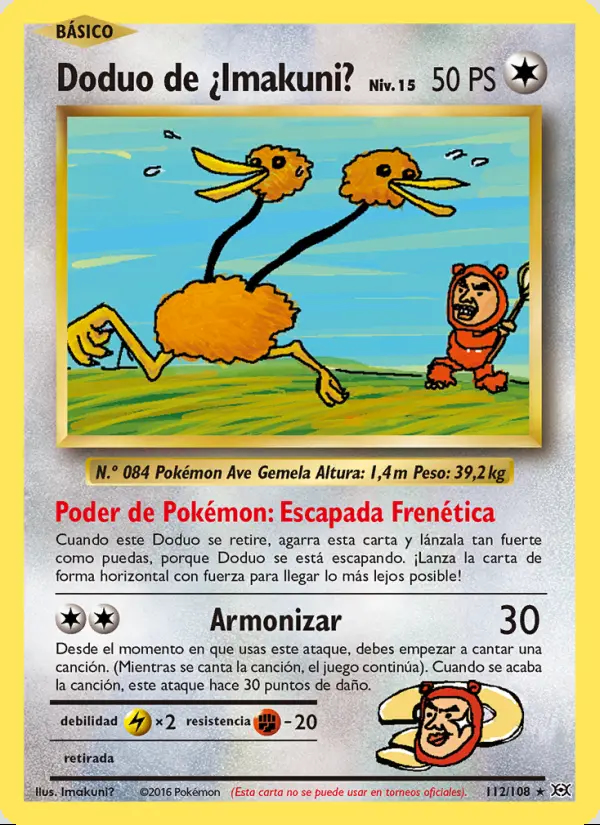 Image of the card Doduo de ¿Imakuni?
