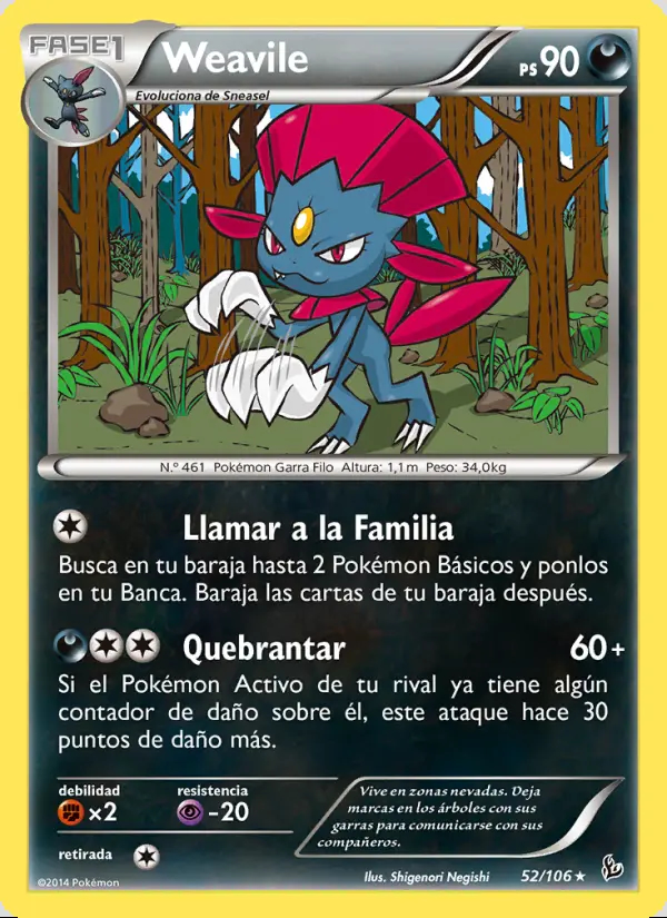 Image of the card Weavile