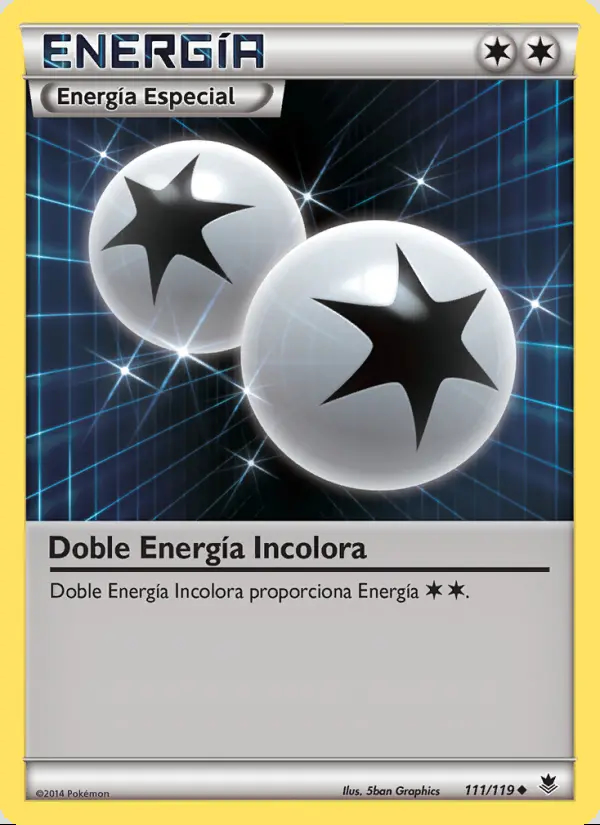 Image of the card Doble Energía Incolora