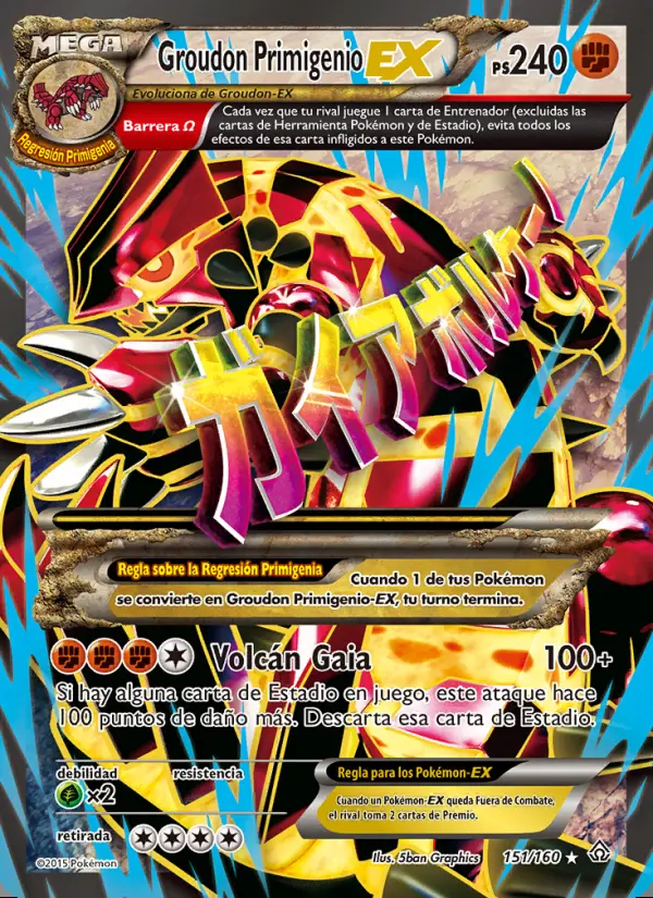 Image of the card Groudon Primigenio EX