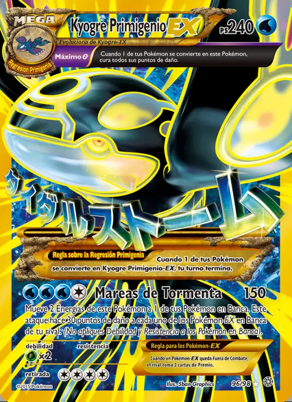 Image of the card Kyogre Primigenio EX