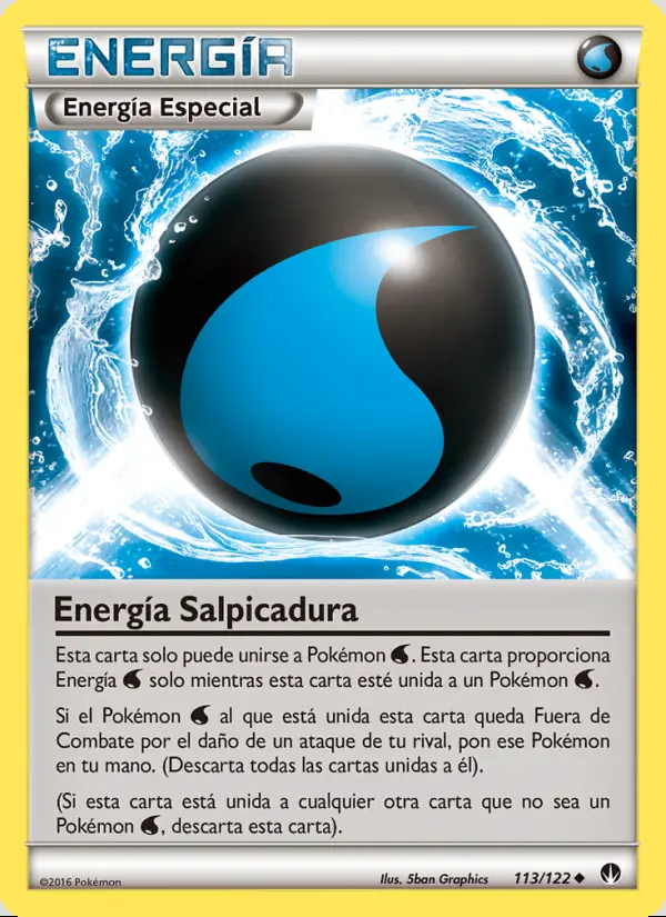 Image of the card Energía Salpicadura